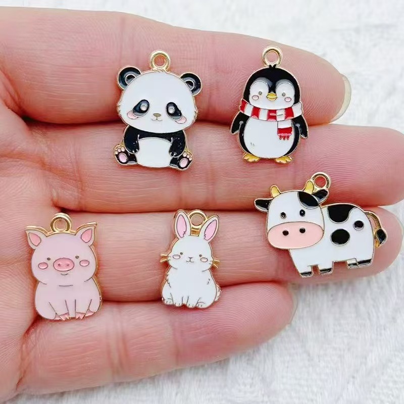 Event Party - 10pcs 만화 펭귄 팬더 DIY 한국어판