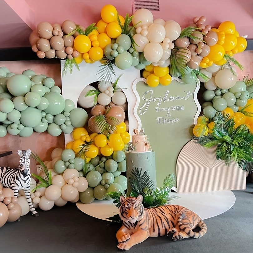 Balloon Arch Kit - 146개 세이지 그린 옐로우 풍선 아치