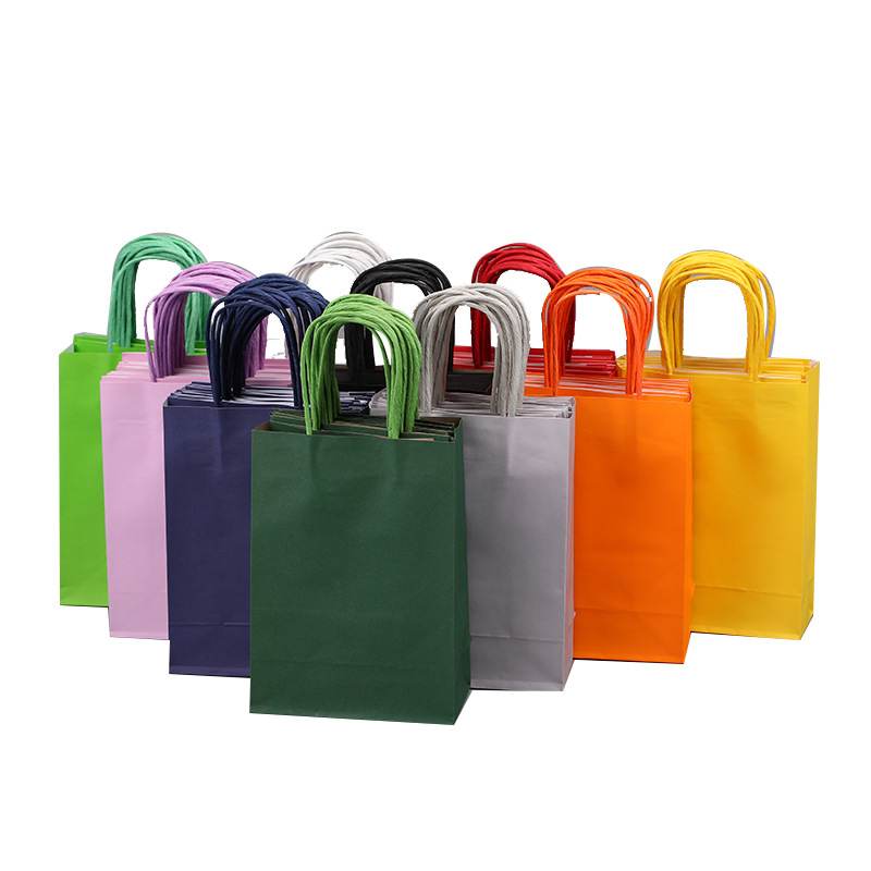 Event Party Shop - 캔디 다채로운 쇼핑 가방 10PCS 크래프트