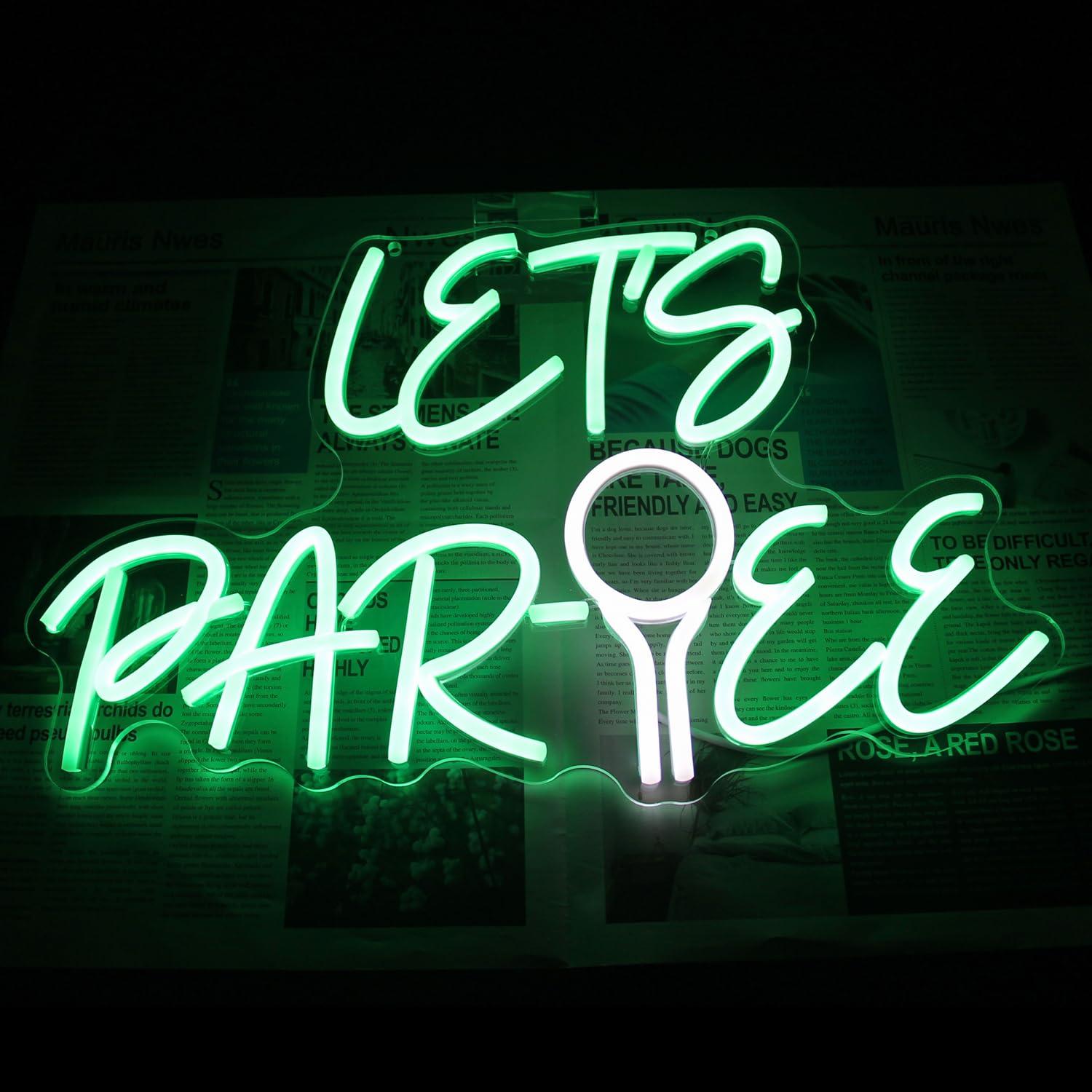 골프공 모양의 USB 디밍 가능 LED 네온사인, 골프 - Neon Sign Party 리뷰 및 가격