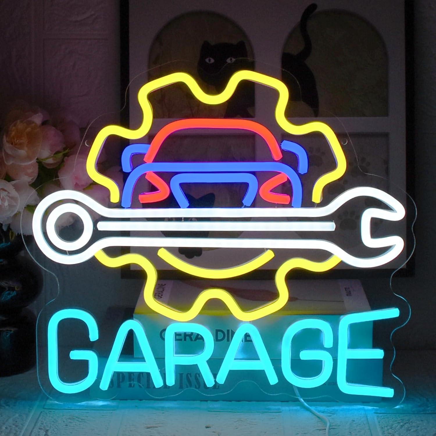 차고 네온사인 USB 전원 LED 디밍 가능 네온 조명 - Neon Sign Party 리뷰 및 가격