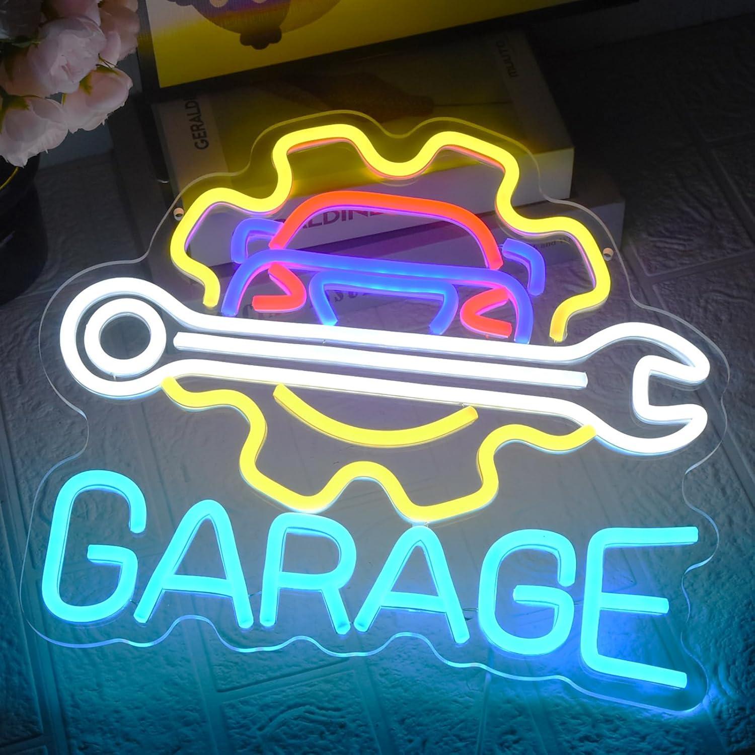 차고 네온사인 USB 전원 LED 디밍 가능 네온 조명 - Neon Sign Party 리뷰 및 가격