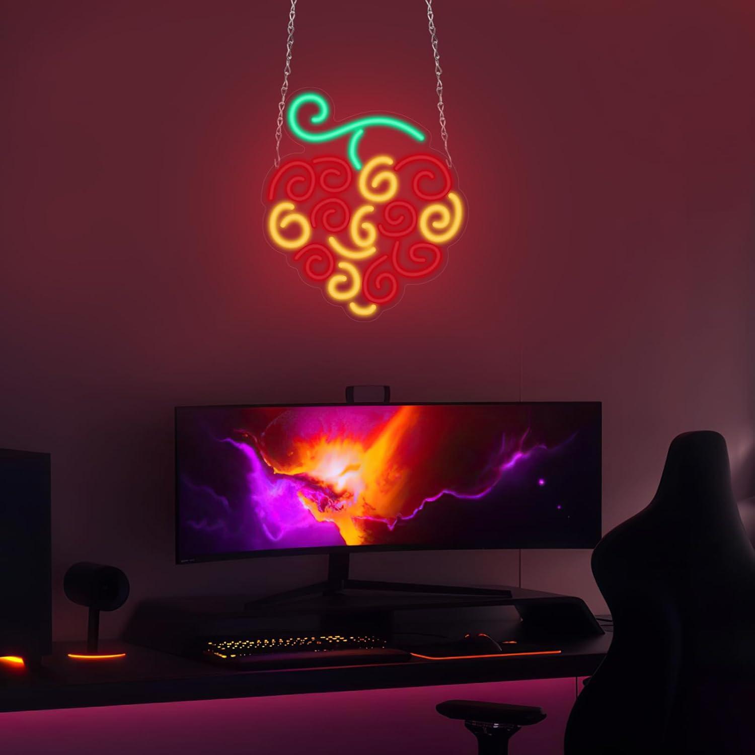 사이버 과일 네온사인 USB 디밍 가능 LED 조명 ( - Neon Sign Party 리뷰 및 가격