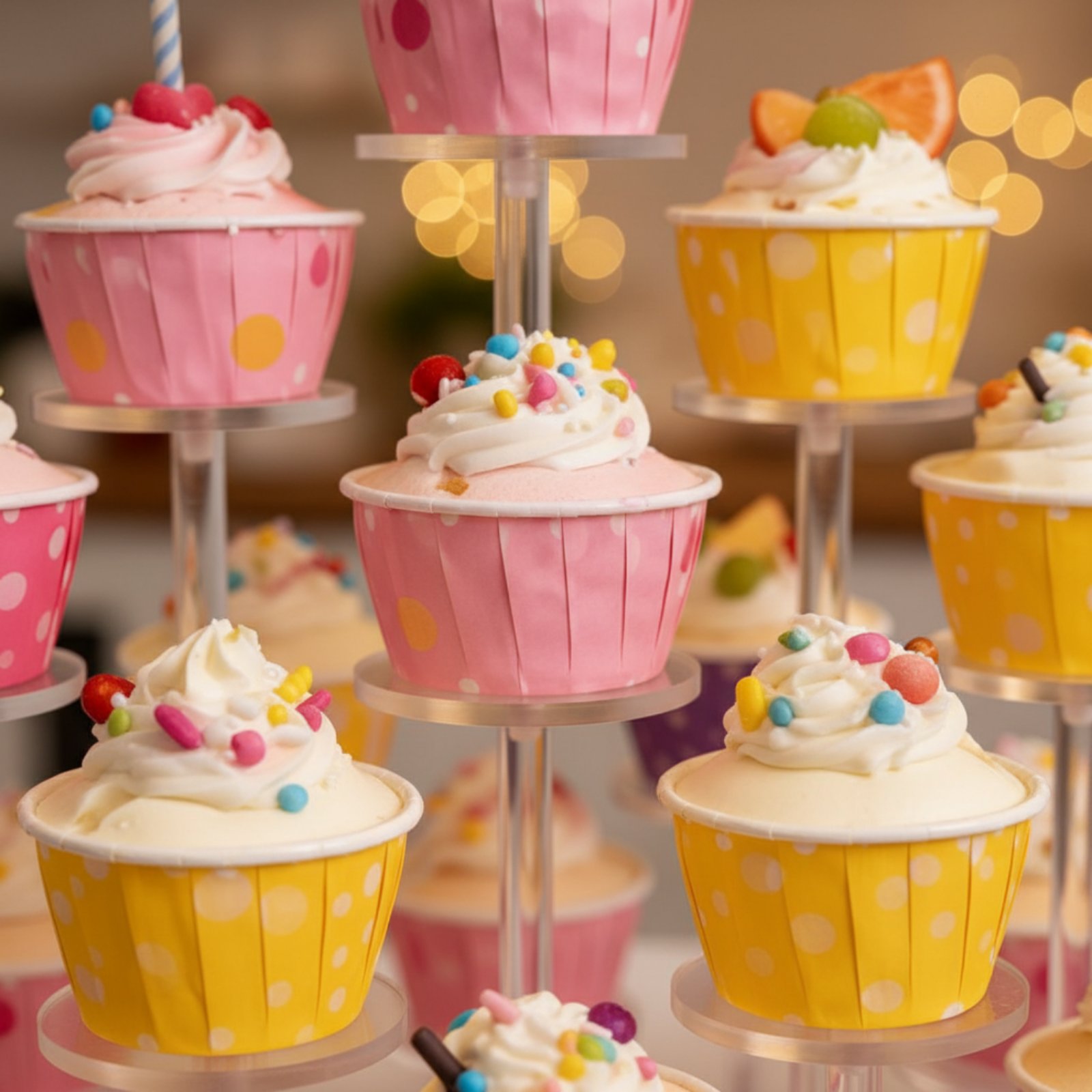 아크릴 컵케이크 스탠드 투명한 원형 컵케이크 디스플레이 - Cupcake Stand Tier 리뷰 및 가격