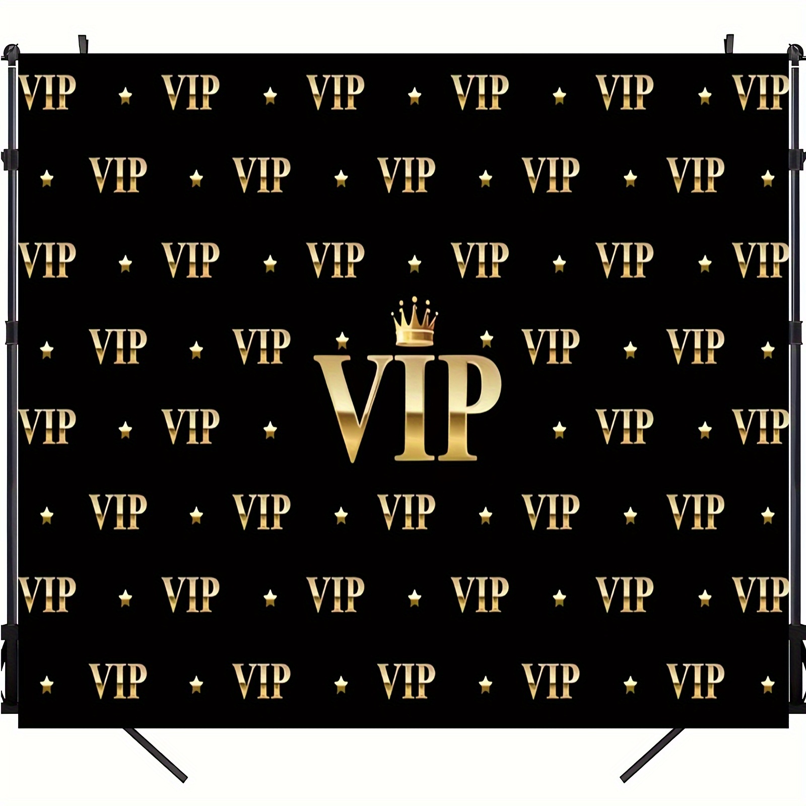 VIP 로얄 크라운 블랙 골드 태피스트리 졸업 무도회  - Party Banner Gold 리뷰 및 가격