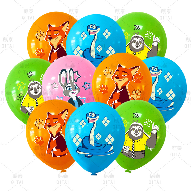 새로운 Zootopia 풍선 야생 동물 라텍스 풍선 만 - Event Supplies 리뷰 및 가격