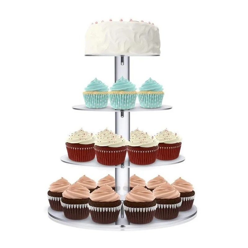 투명 아크릴 3-5단 컵케이크 홀더 대용량 디저트 디스 - Cupcake Stand Tier 리뷰 및 가격