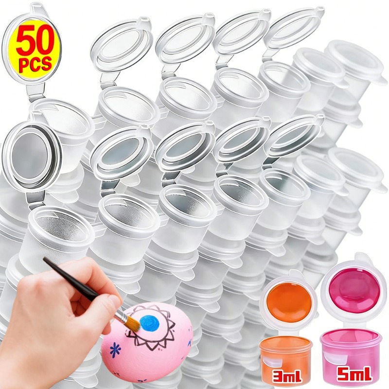 10/30/50PCS 빈 페인트 포트 뚜껑이 있는 미니 - Plastic Cup 50Pcs 리뷰 및 가격