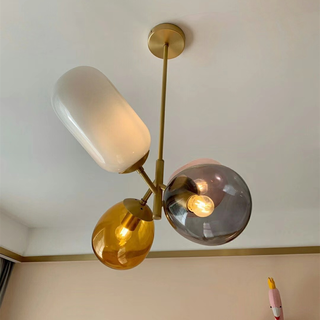 YEBMLP 마카롱 유리 펜던트 램프 풍선 다채로운 샹 - Led Balloon Light 리뷰 및 가격