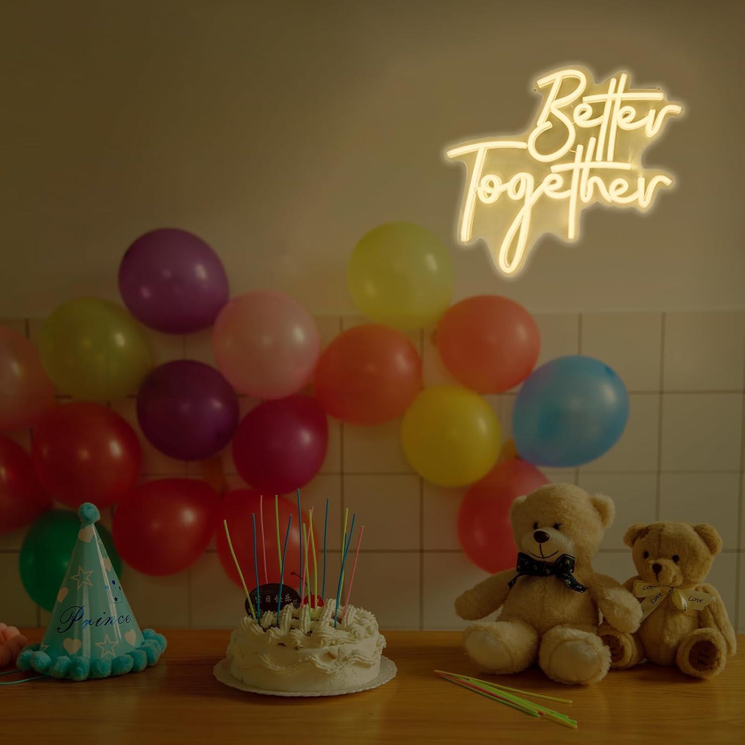 Better Together 네온 사인 USB 디밍이  - Neon Sign Party 리뷰 및 가격