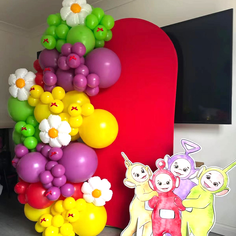 텔레토비 테마 풍선 아치 체인 포일 마일라 틱니 윙키  - Balloon Arch Kit 리뷰 및 가격