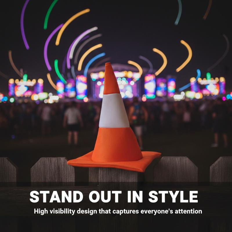 1 PCS 교통 콘 모자 할로윈 의상 액세서리 생일 크 - Party Hat Cone 리뷰 및 가격