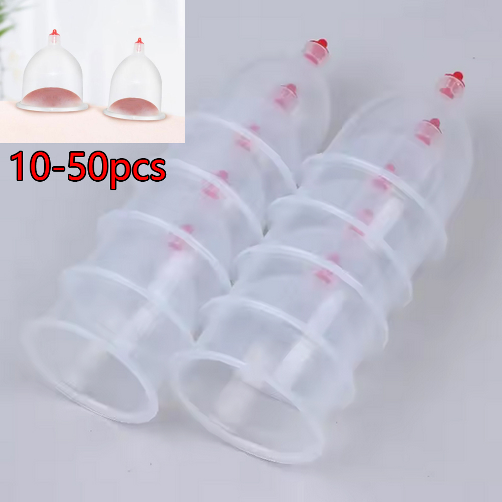 10-50Pcs 2가지 크기의 휴대용 부항 컵 마사지  - Plastic Cup 50Pcs 리뷰 및 가격