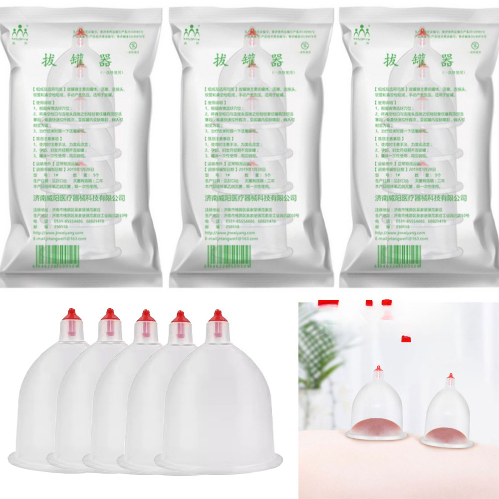 10-50Pcs 2가지 크기의 휴대용 부항 컵 마사지  - Plastic Cup 50Pcs 리뷰 및 가격