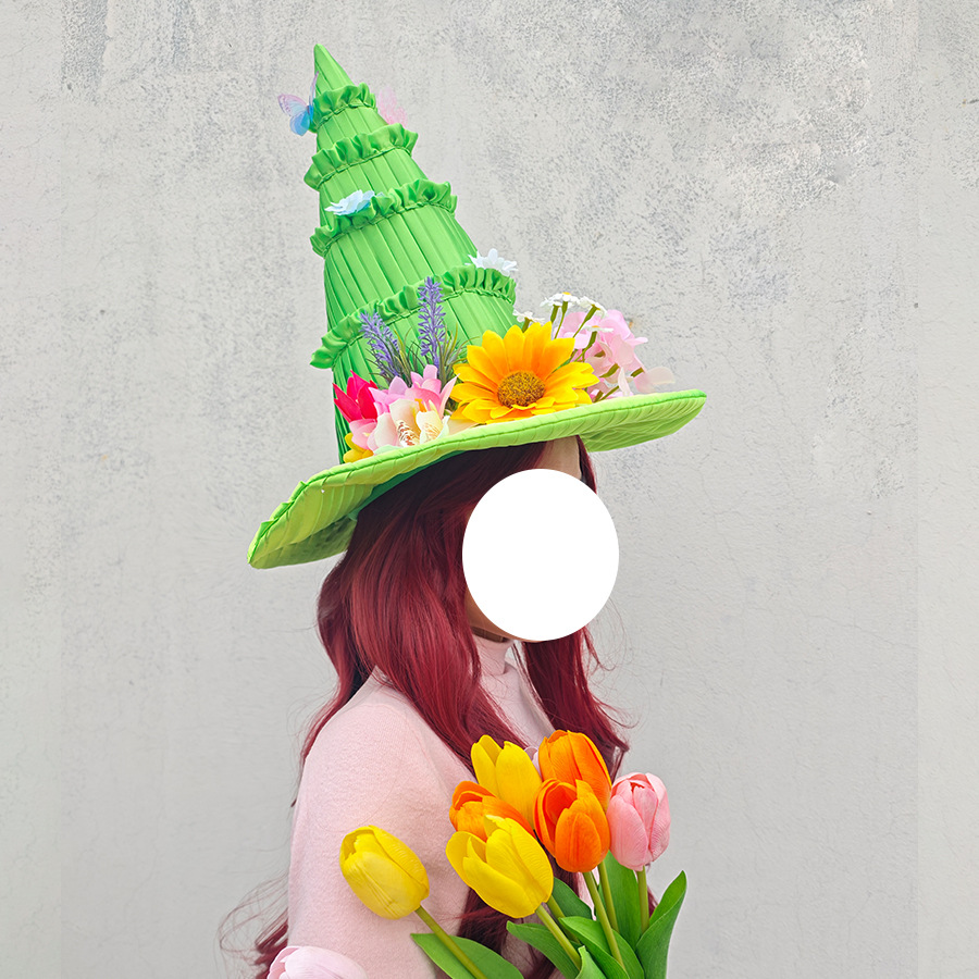 부활절 마녀 모자 마법 소녀 모자 파티 무대 사진 소품 - Party Hat Cone 리뷰 및 가격