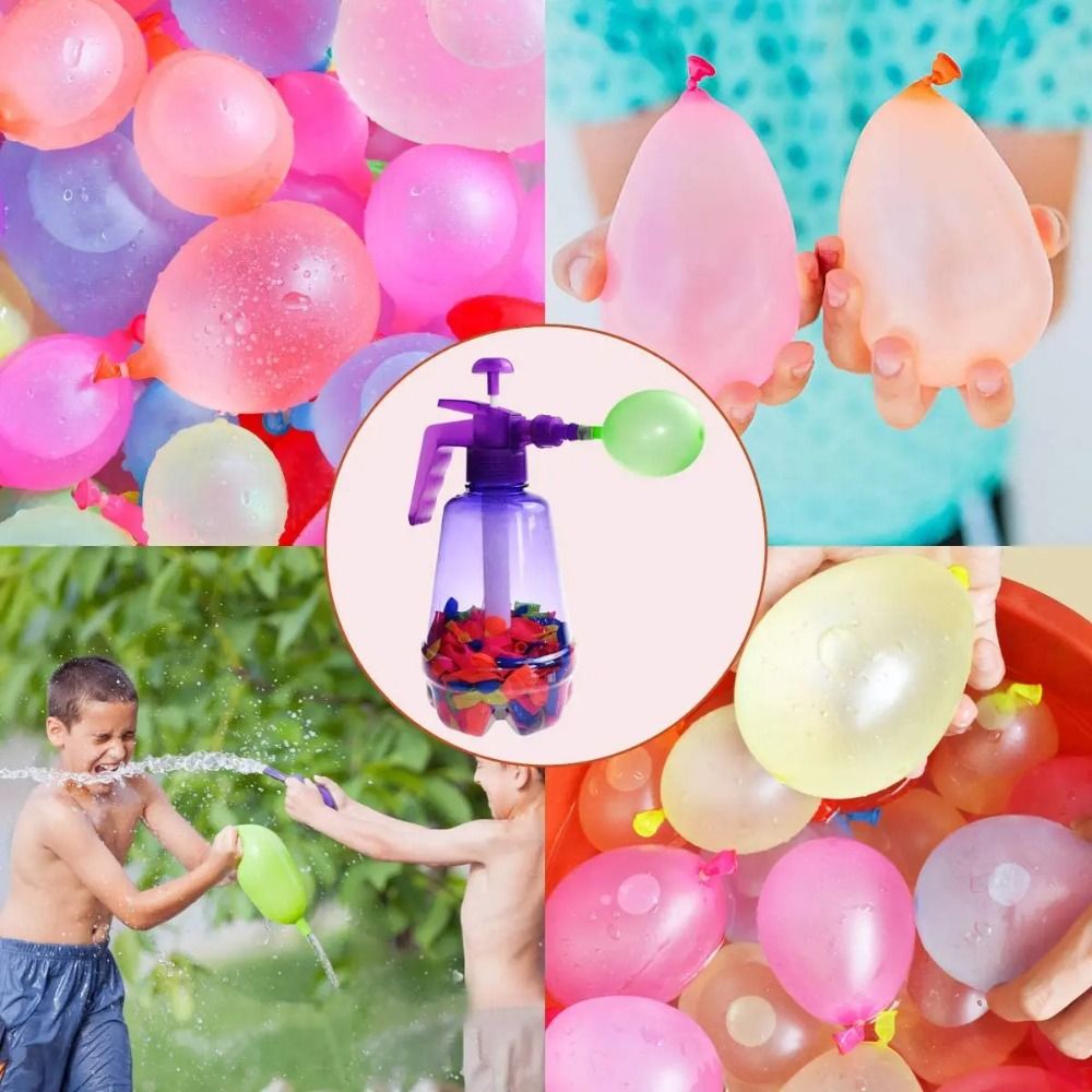 어린이를위한 풍선이있는 새로운 휴대용 공기 물 폭탄 풍 - Balloon Pump Hand 리뷰 및 가격