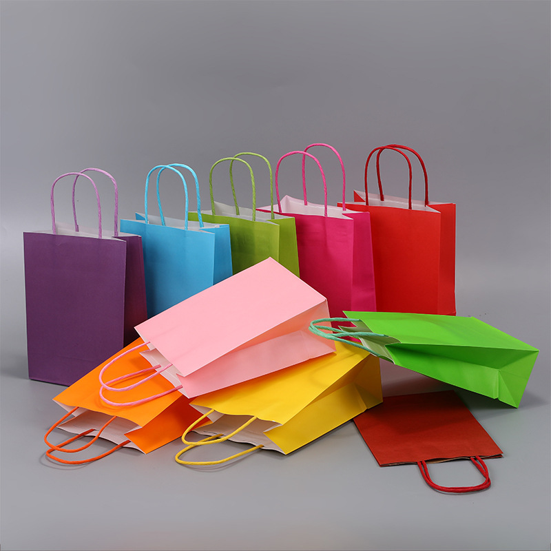 캔디 다채로운 쇼핑 가방 10PCS 크래프트 종이 선물 - Event Party Shop 리뷰 및 가격