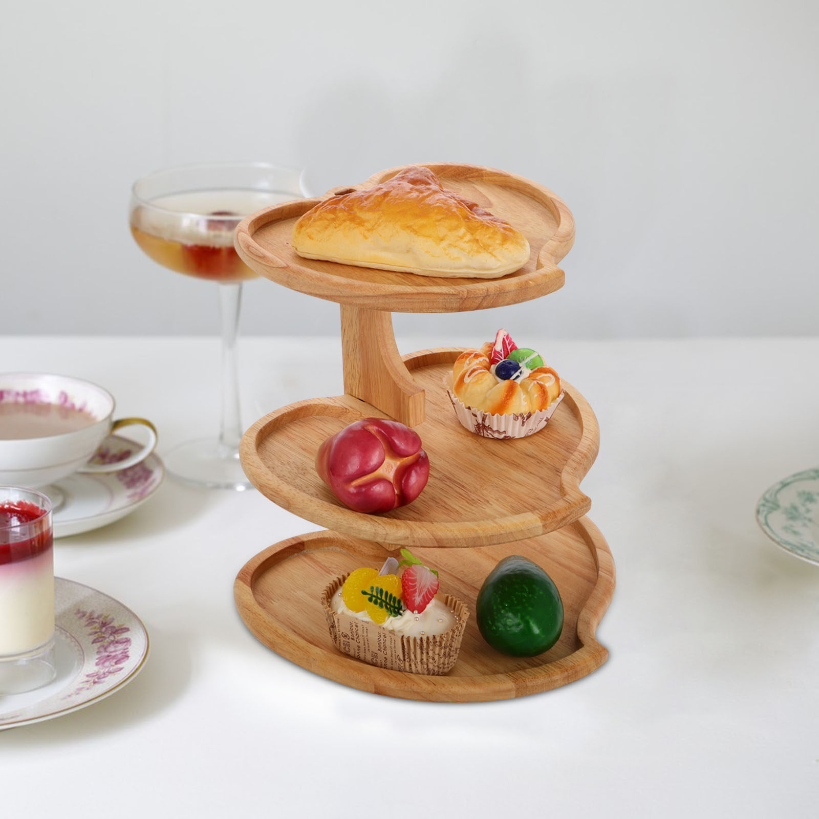 3단 하트 모양 나무 케이크 스탠드, 디저트 디스플레이 - Cupcake Stand Tier 리뷰 및 가격