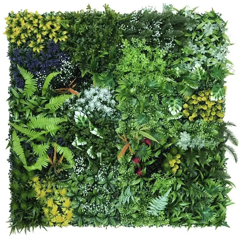 50x50cm 3D 인조 식물 패널 플라스틱 야외 녹색 - Flower Wall Panel 리뷰 및 가격