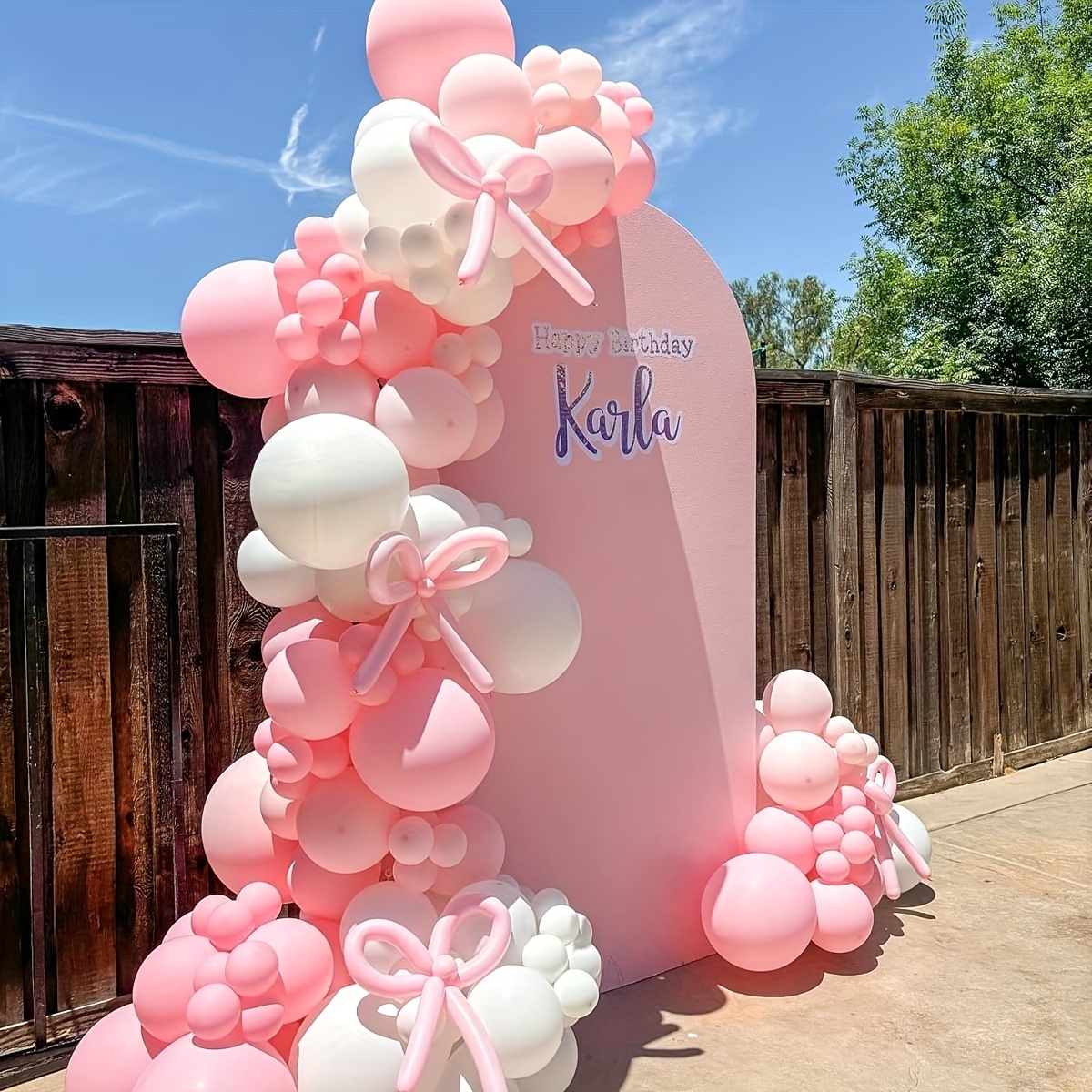141개 핑크 리본 풍선 아치 세트, 공주 파티 소녀  - Balloon Arch Kit 리뷰 및 가격